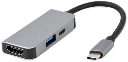 Enzo Cablexpert USB-C 3-in-1 multi adapter USB-C dock 3-voudig - 9530503