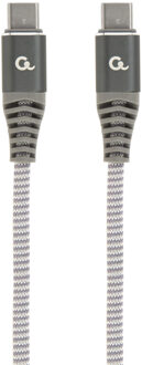 Enzo Cablexpert USB-C - USB-C laadkabel 1,5m zilver - max 100W - 9530166