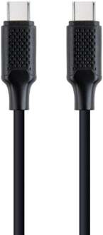 Enzo Cablexpert USB-C - USB-C laadkabel 1,5m zwart - max 60W - 9530160