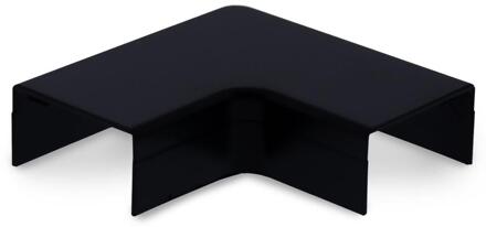 Enzo Canalit Systeem25 plattebocht met bodemstuk 25x13mm zwart - 4745705