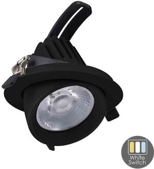 Enzo CCT LED downlighter zwart 30W banaan model 45gr. Tri-White - LED2385