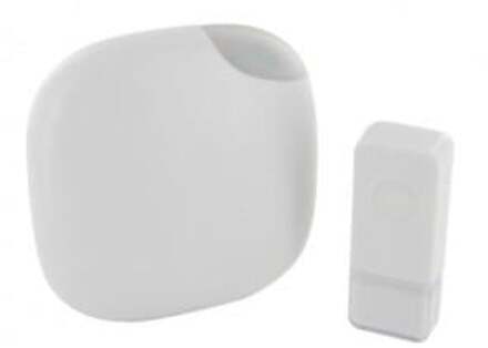 Enzo Chacon Draadloze deurbel set 100m design wit + flits - 8415021