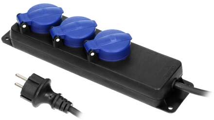 Enzo Chacon Tafeldoos SWD IP44 4V ZWART met klep 3x1,5qmm 3m 6871970