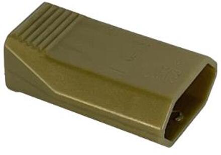 Enzo Contra zwakstroomstekker bronskleur