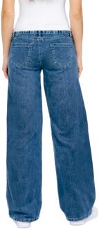 Enzo | Dames Baggy Jeans Blauw - EU 44 Normaal / UK 16 Normaal