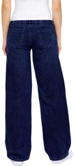 Enzo | Dames Baggy Jeans Donkerblauw - EU 38 Kort / UK 10 Kort