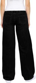 Enzo | Dames Baggy Jeans Zwart - EU 44 Kort / UK 16 Kort