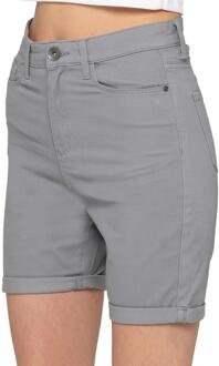 Enzo | Dames Chino Korte Broek Skinny Fit Grijs - EU 42 / UK 14