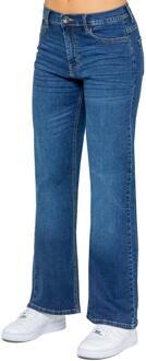Enzo | Dames Jeans Met Wijde Pijpen Blauw - EU 36 Kort / UK 8 Kort