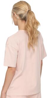 Enzo | Dames Oversized Crew Hals T-shirt Perzik - S