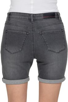 Enzo | Dames Skinny Denim Shorts Grijs - EU 34 / UK 6