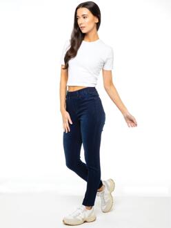 Enzo Dames Skinny Jeggings Blauw - EU 40 Normaal/ UK 12 Normaal