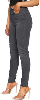 Enzo | Dames Skinny Stretch Denim Jeans Grijs - EU 54 /UK 26