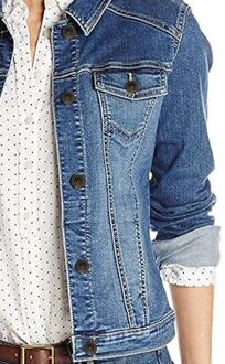 Enzo Dames stretch denim jassen| Enzo Designer Womenswear - maat Blauw