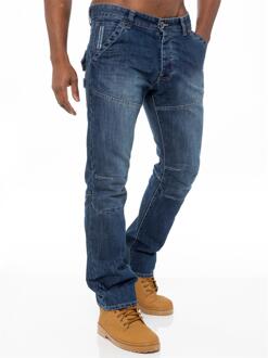 Enzo Denim Jeans Rechte Pijp Heren - Blauw - 40W/34L