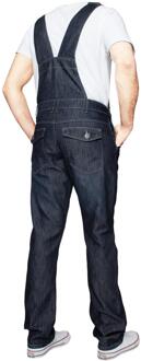 Enzo | Denim Overall tuinbroek voor heren - Donkerblauw - 50W/32L