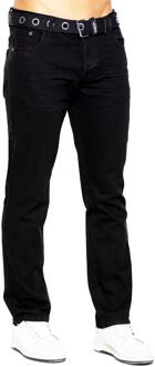 Enzo Denim Rechte Jeans Heren - Zwart - 32W/32L