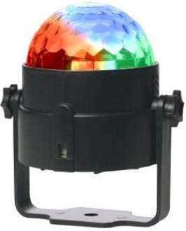 Enzo Denver LED Partybol disco 4W 7 functies +ab zwart - 9700210