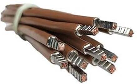 Enzo Draad 6qmm soepel 25cm bruin - 4000510