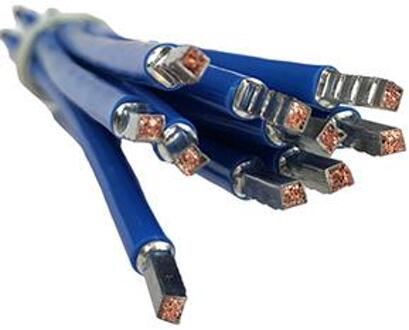 Enzo Draad 6qmm soepel 35cm blauw - 4000525