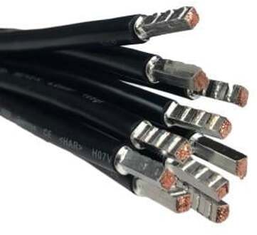 Enzo Draad 6qmm soepel 35cm zwart - 4000535