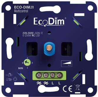 Enzo ECO LED dimmer 0-250W EcoDim multi fase afsnijding - 4355428
