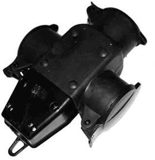 Enzo EDM Drieweg hangkoppeling rubber IP44 - 6871977