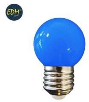 Enzo EDM LED kogellamp EDM E27 1,5W blauw LED8106