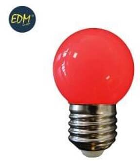 Enzo EDM LED kogellamp EDM E27 1,5W rood LED8110