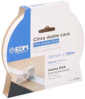 Enzo EDM Plakband dubbelzijdig 19mm rol 10m 4139412