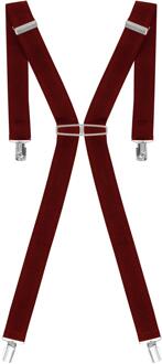 Enzo Elastische bretels voor heren | Enzo Accessoires Bourgogne - One Size