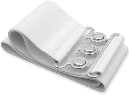 Enzo Elastische Riem voor Vrouwen Wit