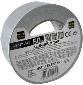 Enzo Entac Aluminium tape 50mm rol 50m zilver - 4139565