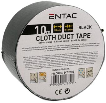 Enzo Entac Reparatietape 50mm rol 10m zwart - 4139542