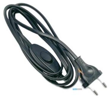 Enzo Euronetsnoer voedingskabel  double-nut 1,5 mtr