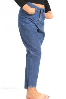 Enzo EX H&M | Dames Mamma Jeans Blauw - EU 38 Normaal / UK 10 Normaal