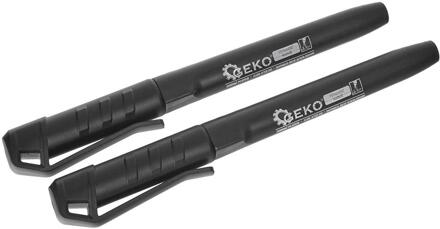 Enzo Geko Permanente bouwmarker zwart 2 stuks - 6453350