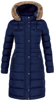 Enzo | Gewatteerde damesjas - maat XL Navy