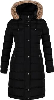 Enzo | Gewatteerde damesjas - maat XL Zwart