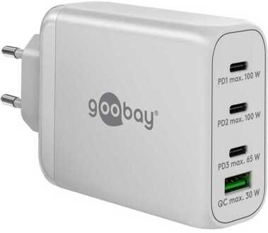 Enzo Goobay USB + 3x USB-C snellader 100w wit - 9550199