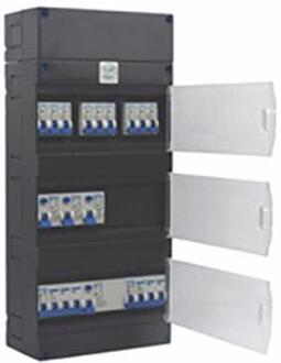 Enzo Groepenkast 3 fase met 9 eindgroepen + 1 krachtgroep - 4517754