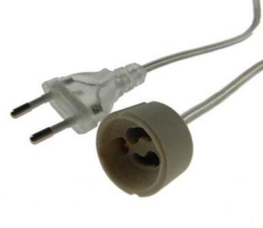 Enzo Halogeen lamphouder GU10 snoer 2,0 mtr - 6043304