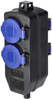 Enzo Hangkoppeling | zwart | IP44 | 4V | met klep - 6871985