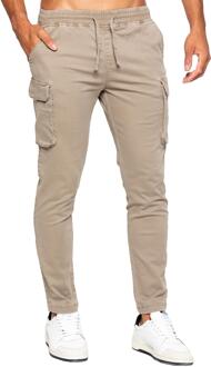 Enzo | Heren Cargo Broek Beige - S