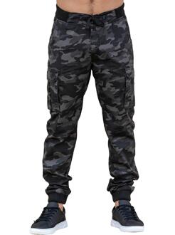 Enzo | Heren Cargo Broek Donkergrijs