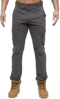 Enzo | Heren Cargo Broek - Grijs - 32W/34L