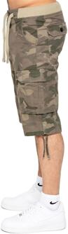 Enzo heren Cargo Combat Camo korte broek Kaki - 38 (Taille)