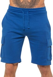 Enzo | Heren Cargo Korte Broek - Blauw - M