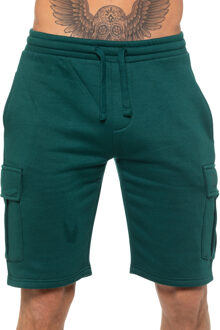 Enzo | Heren Cargo Korte Broek - Groen