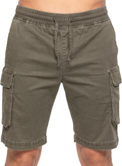 Enzo | Heren Cargo Korte Broek - Khaki Kaki - L